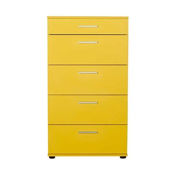 Adore Mobilya SFN-550-HH-1 Trendline Sarı 5 Çekmeceli Şifonyer