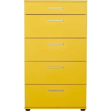 Adore Mobilya SFN-550-HH-1 Trendline Sarı 5 Çekmeceli Şifonyer