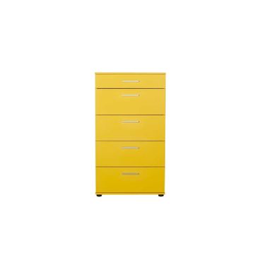 Adore Mobilya SFN-550-HH-1 Trendline Sarı 5 Çekmeceli Şifonyer