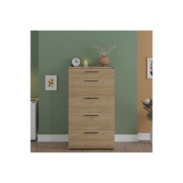 Adore Mobilya Trendline Florida Meşe 60x108x44 cm 5 Çekmeceli Şifonyer