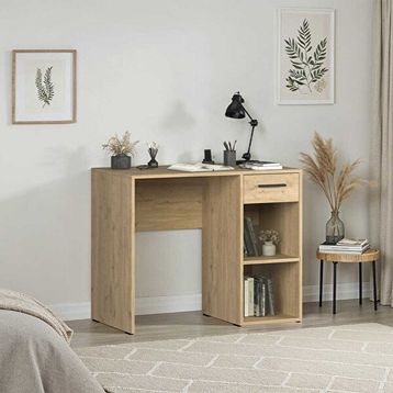 Adore Mobilya Trendline Florida Meşe 90x75x52 cm Çekmeceli Çalışma Masası