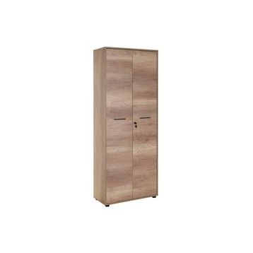 Adore Newyork Açık Ceviz Tori 72x187x34 cm GxYxD 5 Raflı Tam Kapaklı Kilitli Kitaplık