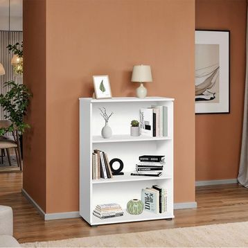 Adore Rio Beyaz 72x109x34 cm 3 Raflı Kapaklı Kitaplık