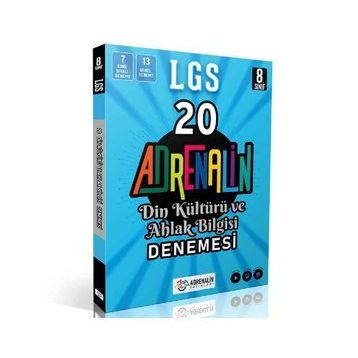 Adrenalin Yayınları 8.Sınıf Din Kültürü 20'li Branş Denemesi Soru Bankası