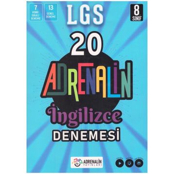 Adrenalin Yayınları 8.Sınıf İngilizce 20'li Branş Denemesi Soru Bankası