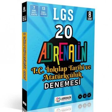 Adrenalin Yayınları 8.Sınıf Lgs İnkılap Tarihi 20'li Branş Deneme Soru Bankası