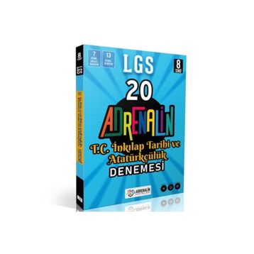 Adrenalin Yayınları 8.Sınıf Lgs İnkılap Tarihi 20'li Branş Deneme Soru Bankası