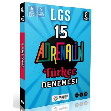 Adrenalin Yayınları 8. Sınıf Türkçe 15 Branş Denemesi
