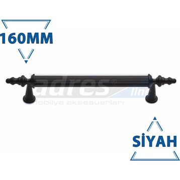 Adresline 4'lü 160 mm Siyah Gündüz Kulp