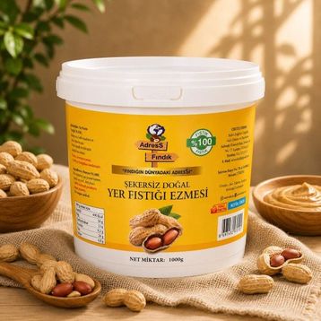 Adress 1 kg Fındık Şekersiz Fındık Ezmesi