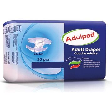 Adulped Belbantlı Medium 30 Adet Hasta Bezi