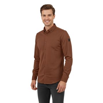 Advante BGL-ST04824 Erkek Spor Slim Fit Uzun Kol Petek Fitilli Gömlek
