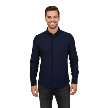 Advante BGL-ST04824 Erkek Spor Slim Fit Uzun Kol Petek Fitilli Gömlek
