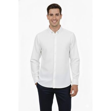 Advante BGL-ST04824 Erkek Spor Slim Fit Uzun Kol Petek Fitilli Gömlek