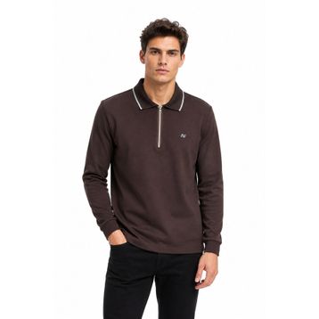 Advante BGL-ST05468 Erkek Mevsimlik Spor Polo Yaka Fermuarlı Sweatshırt