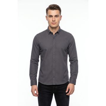 Advante BGL-ST05482 Erkek Spor Slim Fit Uzun Kol Petek Dokulu Gömlek