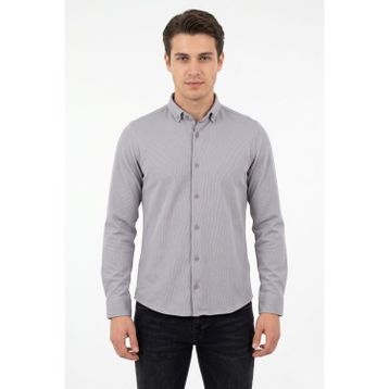 Advante BGL-ST05483 Erkek Spor Slim Fit Uzun Kol Petek Dokulu Gömlek