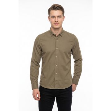 Advante BGL-ST05483 Erkek Spor Slim Fit Uzun Kol Petek Dokulu Gömlek