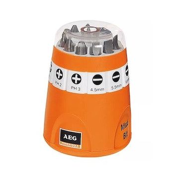 AEG Bits Uç Seti 10 Parça 1/4 25 mm Matkap Vidalama Ucu Seti