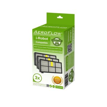 AeroFlow Orijinal I-Robot Roombaa 800 ve 900 Serisi Filtre 3lü Paket (Garantili)