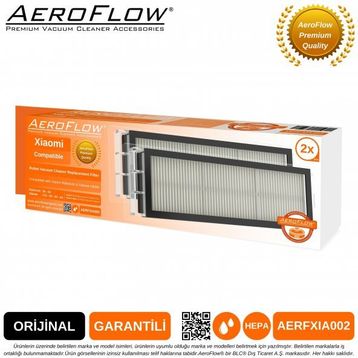 AeroFlow Xiaomi Akıllı Robot 2'li Paket Orijinal Süpürge Filtre