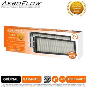 AeroFlow Xiaomi Akıllı Robot 2'li Paket Orijinal Süpürge Filtre
