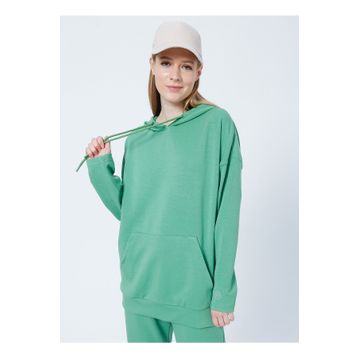Aeropostale Y-BRUSH Kapüşonlu Uzun Kollu Yeşil Kadın Sweatshirt