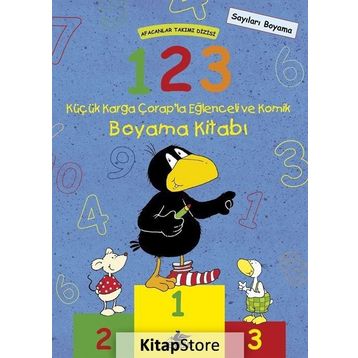 Afacanlar Takımı Dizisi 1-2-3 Küçük Karga Çorap’la Eğlenceli ve Komik Boyama Kitabı - Nele Moost Annet Rudolph