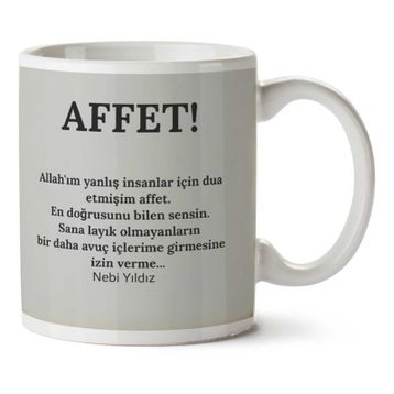 Affet Baskılı Kupa