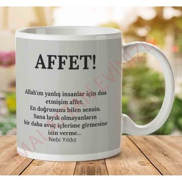 Affet Baskılı Kupa