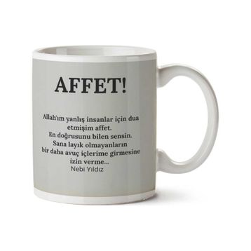 Affet Baskılı Kupa