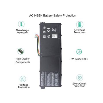 Afila Acer Extensa 2508 2519, 2530 Notebook Bataryası