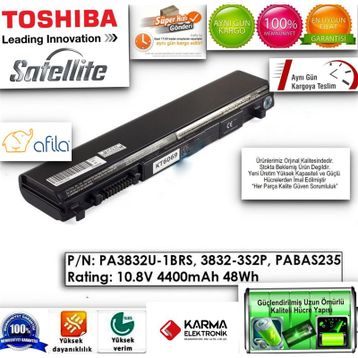 Afila Toshiba Dynabook R730-26A Notebook Batarya