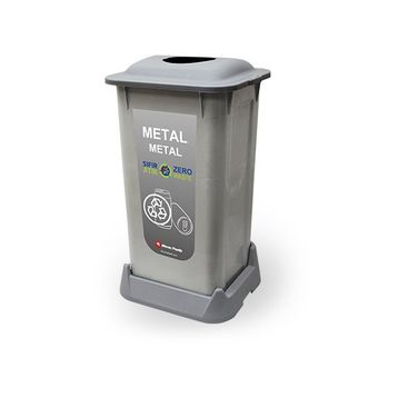 Aform 70 lt Metal Gri Atık Kovası
