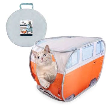 AFP Vintage 75x58x58 cm Kedi Evi Minibüs