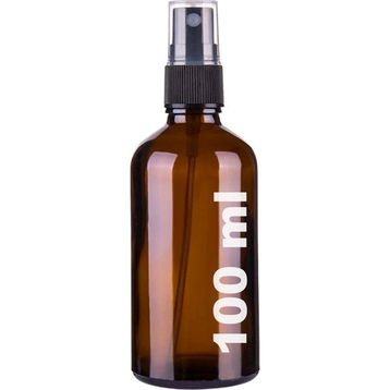 Afracam Amber Kapaklı Siyah Cam Şişe 100 ml Sprey Fısfıs Dezenfektan Kolonya