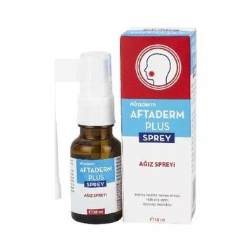 Aftaderm Plus 18 ml Ağız Bakım Spreyi