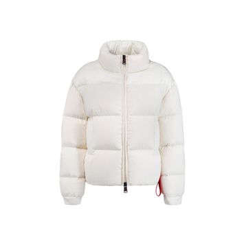 After Label TURKUN7864-1 Beyaz Fermuarlı Kaz Tüyü Kadın Mont