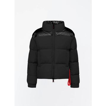 After Label TURKUN7864-1 Siyah Fermuarlı Kaz Tüyü Kadın Mont
