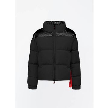 After Label TURKUN7864-1 Siyah Fermuarlı Kaz Tüyü Kadın Mont