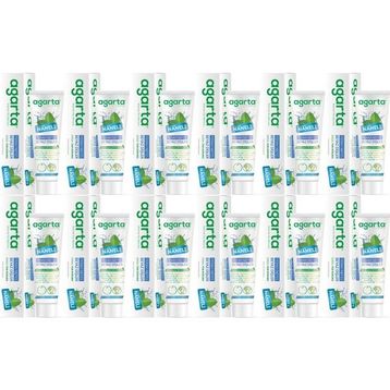 Agarta 12x100 ml Doğal Yoğun Naneli Florürsüz Ferah Nefes Diş Macunu