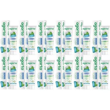 Agarta 12x100 ml Doğal Yoğun Naneli Florürsüz Ferah Nefes Diş Macunu