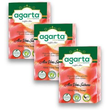 Agarta 3x150 gr El Yapımı Doğal Aloevera Sabunu