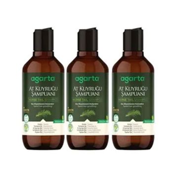Agarta 3x400 ml At Kuyruğu Doğal Şampuan