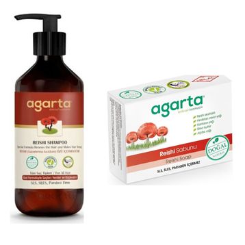 Agarta 400 ml Reishi Doğal Şampuan + 150 gr Reishi Doğal Sabun