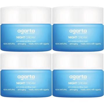 Agarta 4x50 ml Doğal Yaşlandırma Karşıtı Anti Aging Gece Kremi
