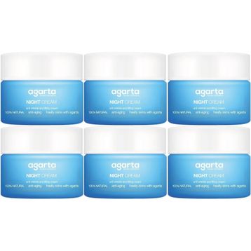 Agarta 6x50 ml Doğal Yaşlandırma Karşıtı Anti Aging Gece Kremi