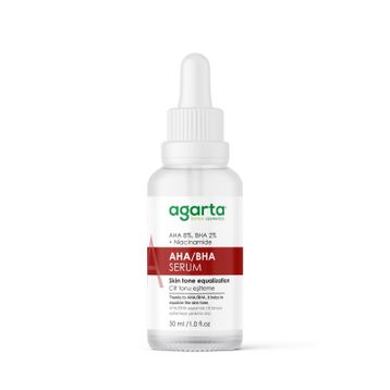 Agarta Aha 8 % + Bha 2%+ Niacinamide 30 ml Canlandırıcı Yüz Peeling Bakım Serumu