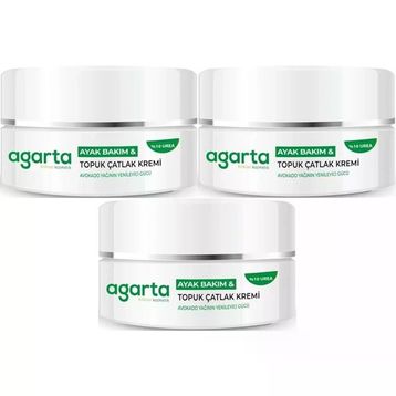 Agarta Ayak ve Topuk Çatlak 3x100 ml Bakım Kremi