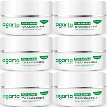 Agarta Ayak ve Topuk Çatlak 6x100 ml Bakım Kremi